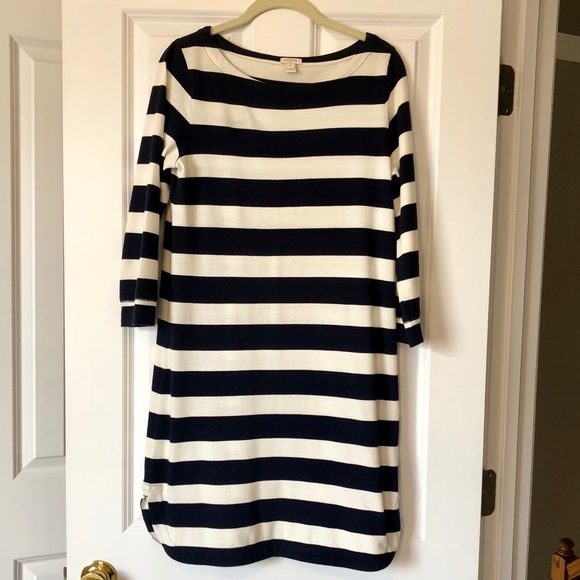 J. Crew Factory Navy/White Striped Dress - Picture 3 of 6